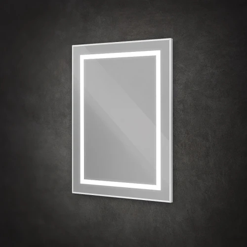 Зеркало BelBagno Kraft 50 SPC-KRAFT-500-800-SENS-AL с подсветкой Сатин с сенсорным выключателем стекло