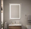 Зеркало BelBagno Kraft 50 SPC-KRAFT-500-800-SENS-AL с подсветкой Сатин с сенсорным выключателем стекло