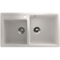 Кухонная мойка Ulgran Classic U-200-331 Белая искусственный камень (литьевой мрамор) встраиваемый