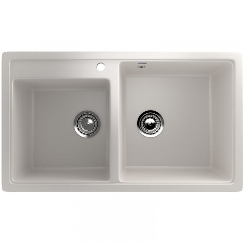 Кухонная мойка Ulgran Classic U-200-331 Белая искусственный камень (литьевой мрамор) встраиваемый