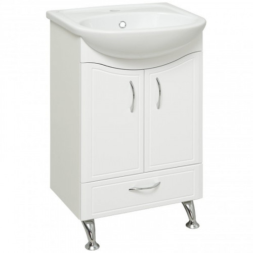 Тумба под раковину Runo Севилья 50 00000000792 Белая МДФ / ЛДСП