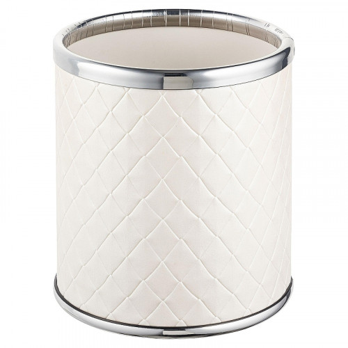 Стакан для зубных щеток Geralis M-NCWH-M Ромб цвет Белый, кант Хром