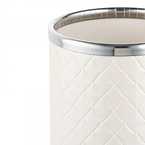 Стакан для зубных щеток Geralis M-NCWH-M Ромб цвет Белый, кант Хром