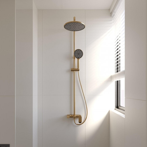 Душевая система Veconi Ferri FE-110-G-C4 цвет Золото брашированное