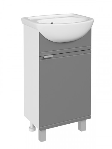 Тумба с раковиной DIWO Дмитров 47 1110102 цвет Графит