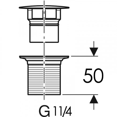 Донный клапан Geberit 152.050.14.1 Черный матовый