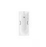 Чугунная ванна Vinsent Veron Soissons 170x70 VCN1707042H/VH0015BL цвет Белый с дугообразными черными матовыми ручками