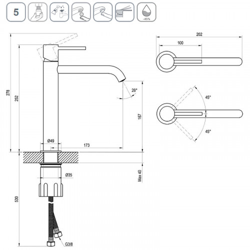 Смеситель для раковины Ravak Espirit ES 014.10WV X070390 Белый вельвет латунь