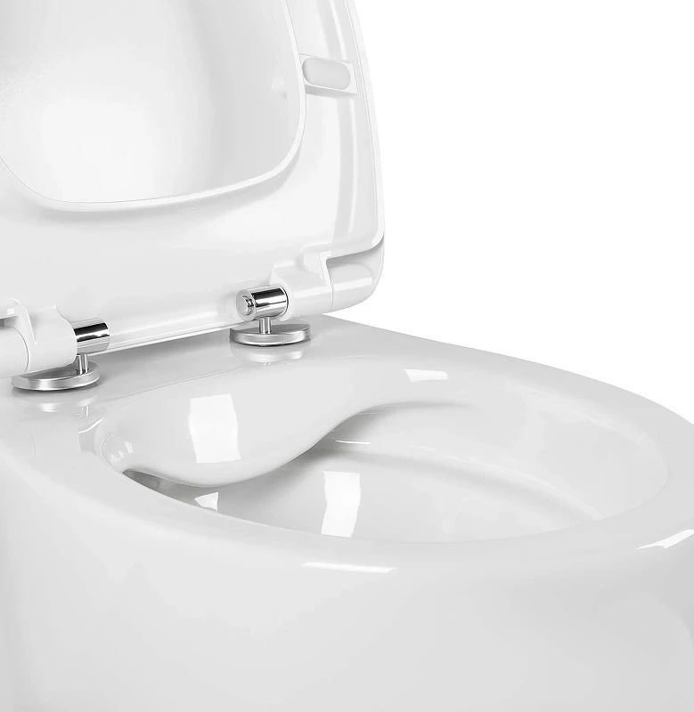 Комплект унитаза с инсталляцией Aquatek Set Aquatek Альтаир cm-015 4в1 с сиденьем Микролифт и Белой клавишей смыва фарфор подвесной