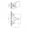 Смеситель для душа Decoroom DR21055 Хром
