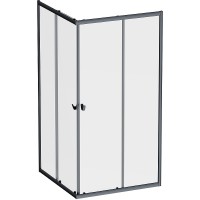 Душевой уголок AM.PM Sunny 100х100 W87G-403-100100-BT профиль Черный матовый стекло прозрачное