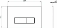 Кнопка смыва для инсталляции Ideal Standard Oleas P2 R0119JG Хром матовый