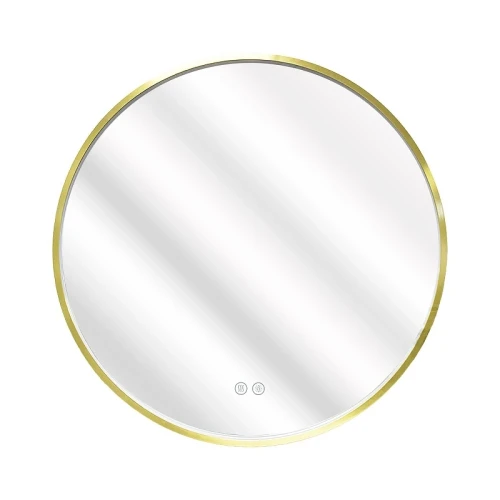 Зеркало Azario Димион 70 АZ-LED011025 с подсветкой цвет Золото матовое с сенсорным выключателем