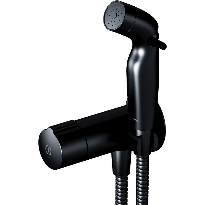 Гигиенический душ со смесителем AM.PM X-Joy F0H85A522 Черный латунь на стену