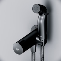 Гигиенический душ со смесителем AM.PM X-Joy F0H85A522 Черный латунь на стену