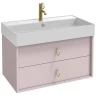 Тумба под раковину Jacob Delafon Vivienne 100 EB1508LB3-S42-S42 подвесная цвет Пыльная роза сатин