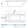 Акриловая ванна Alba Spa Impero 170х75 ВПР0200200100 без гидромассажа