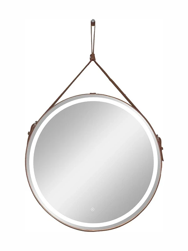Зеркало Art&Max Milan 65 AM-Mil-650-DS-F-Brown с подсветкой цвет Коричневый с сенсорным выключателем