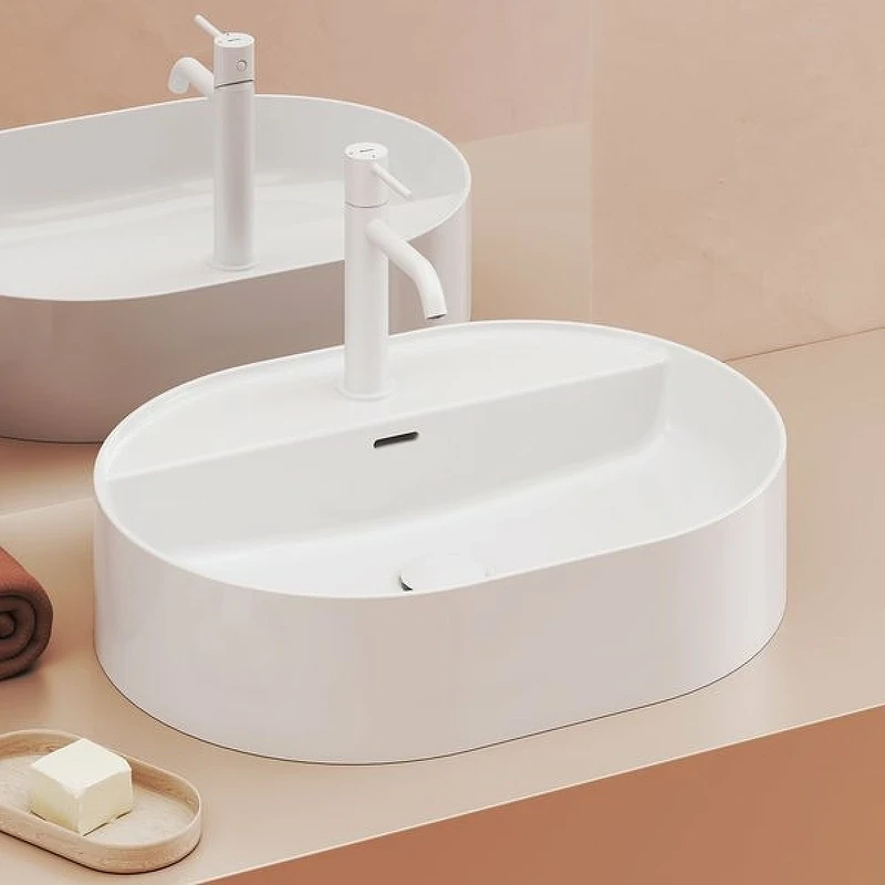 Раковина Ravak Ceramic Slim Shelf O 55 XJX01155003 Белая накладная