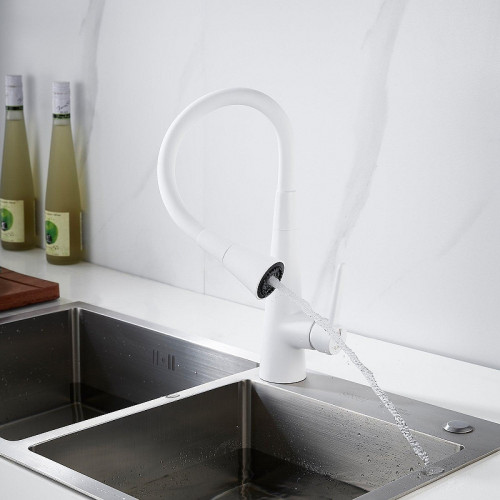 Смеситель для кухни Rose R213C цвет Белый