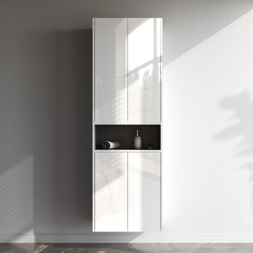 Ниша для пенала AM.PM Func 60 M8FOH0601WG Белая глянцевая МДФ / ЛДСП