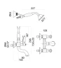 Смеситель для ванны Fiore Coloniale Sky 03OO0601 цвет Золото
