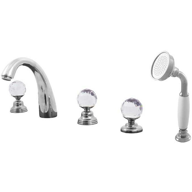 Смеситель на борт ванны Rav Slezak Brilliance176.5P Хром латунь