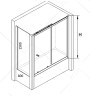Душевая стенка RGW Z-052 80 35225208-11 профиль Хром стекло прозрачное