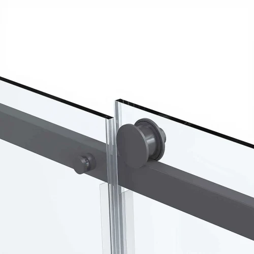 Душевая дверь Vincea Como Soft 130 VDS-1CS130CLGM профиль Вороненая сталь стекло прозрачное