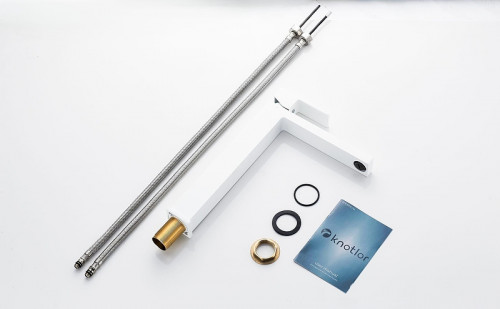 Смеситель для раковины Knotlor Stable KN-24/WY цвет Белый матовый