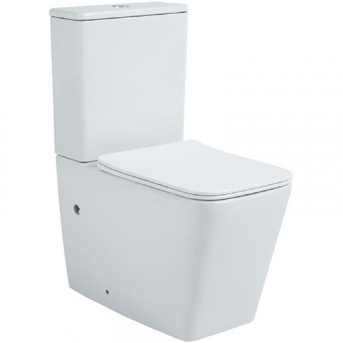 Унитаз компакт Aquatek Либра New AQ1263N-00 Белый с бачком и сиденьем Микролифт фарфор напольный