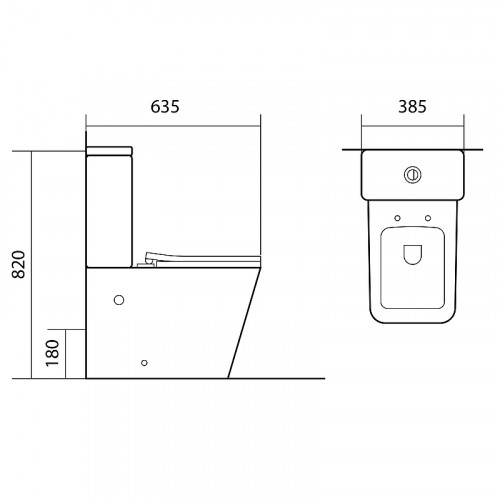 Унитаз компакт Aquatek Либра New AQ1263N-00 Белый с бачком и сиденьем Микролифт фарфор напольный