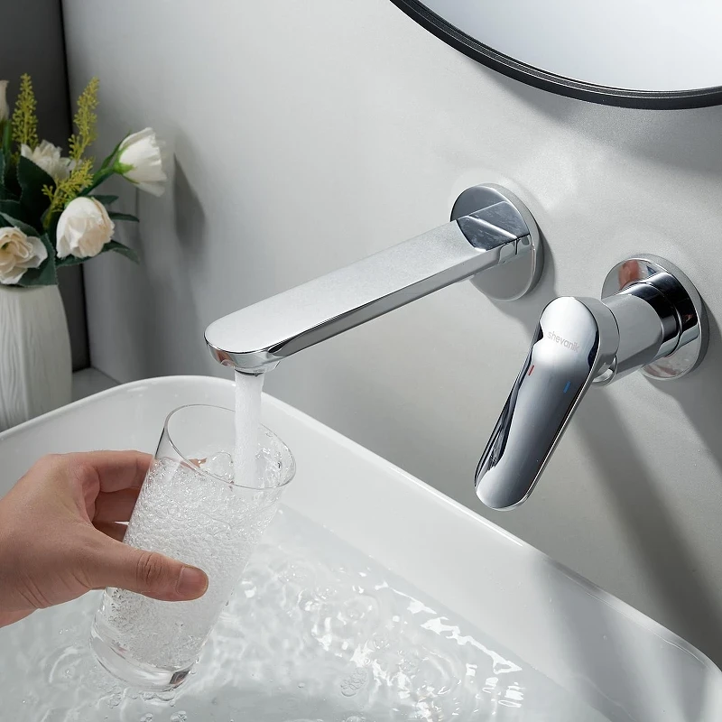 Смеситель для раковины Shevanik S43 S4341 цвет Хром