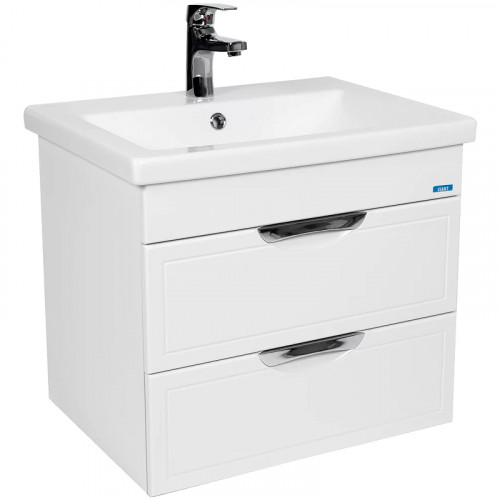 Тумба под раковину VIANT Лима 60 VLIM60CO-T2YP подвесная Белая МДФ / ЛДСП