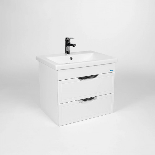 Тумба под раковину VIANT Лима 60 VLIM60CO-T2YP подвесная Белая МДФ / ЛДСП