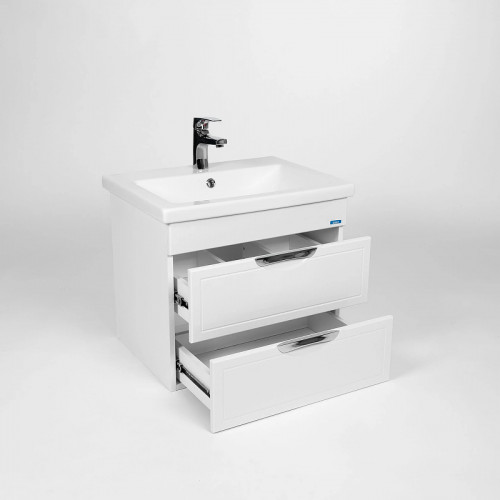 Тумба под раковину VIANT Лима 60 VLIM60CO-T2YP подвесная Белая МДФ / ЛДСП