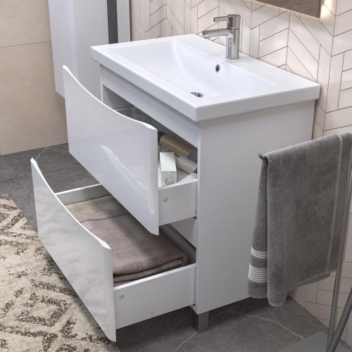 Тумба под раковину Vigo Glem 80 324 цвет Белый