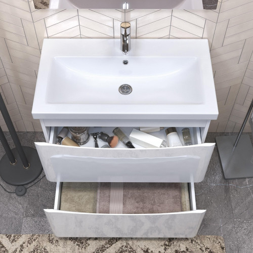 Тумба под раковину Vigo Glem 80 324 цвет Белый