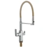 Смеситель для кухни Savol S-L1809-12 цвет Хром Бежевый