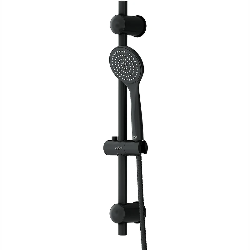 Душевой гарнитур Dorff Comfort D0108000BL Черный пластик на стену
