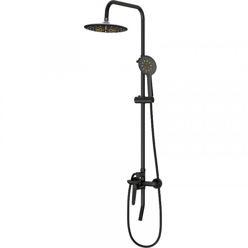 Душевая система Laguraty 17057 Черный латунь на стену