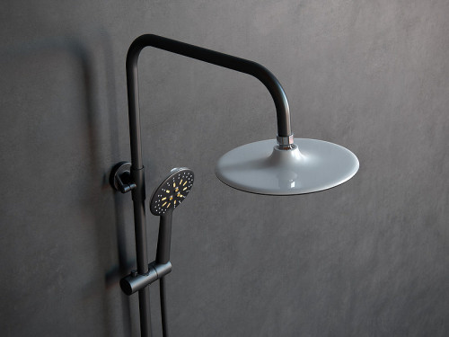 Душевая система Laguraty 17057 Черный латунь на стену