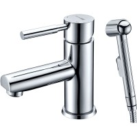 Смеситель для раковины WasserKRAFT Main 4108 с гигиеническим душем Хром латунь