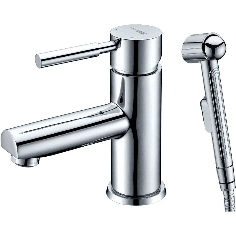 Смеситель для раковины WasserKRAFT Main 4108 с гигиеническим душем Хром латунь