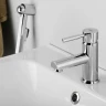 Смеситель для раковины WasserKRAFT Main 4108 с гигиеническим душем Хром латунь