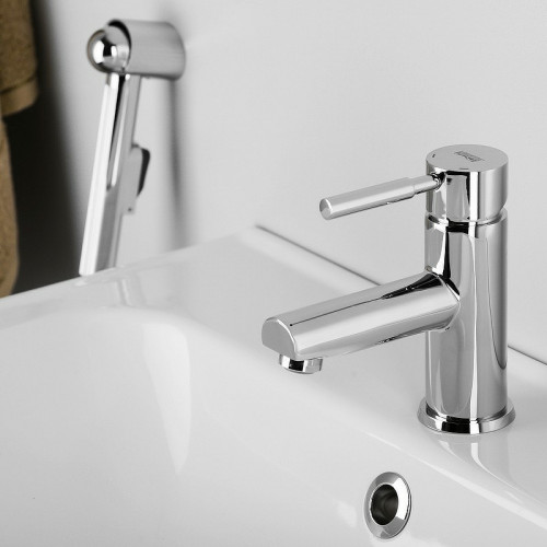 Смеситель для раковины WasserKRAFT Main 4108 с гигиеническим душем Хром латунь