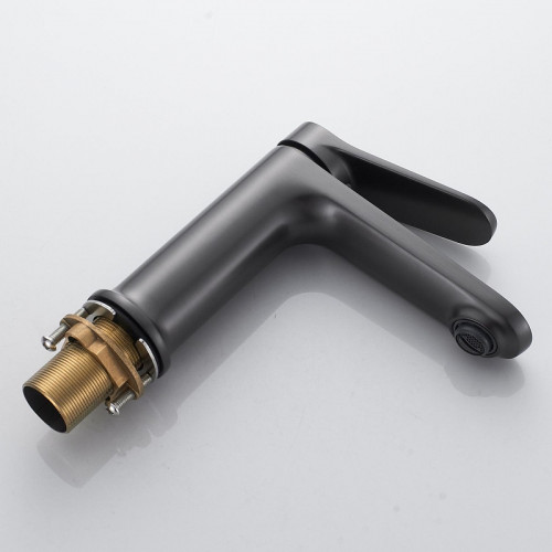 Смеситель для раковины Shevanik S43T S4301T цвет Оружейная сталь