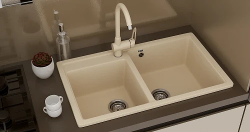 Смеситель для кухни Ulgran Classic U-006-345 Шоколад латунь