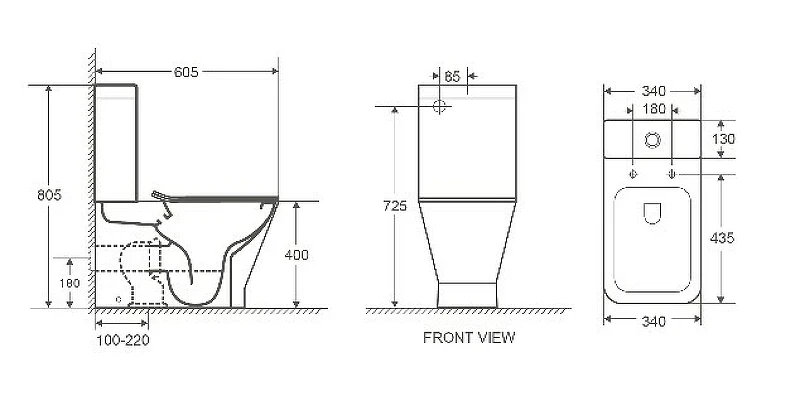 Унитаз компакт WeltWasser Rotbach 001 MT-BL 10000003793 Черный матовый с бачком и сиденьем Микролифт фаянс напольный