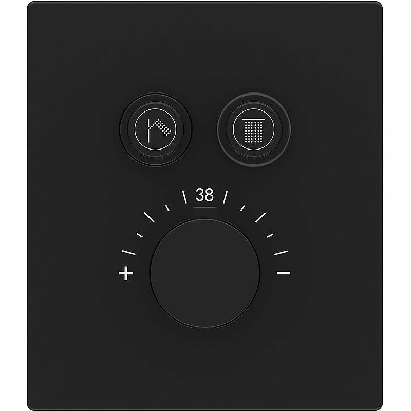 Душевая система Vincea Inspire VSFW-3I21T1MB с термостатом Черная матовая латунь встраиваемый